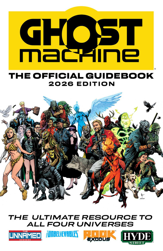 The Ghost Machine Guidebook book cover by Geoff Johns, Brad Meltzer, Peter J. Tomasi, Francis Manapul, Lamont Magee, Maytal Zchut