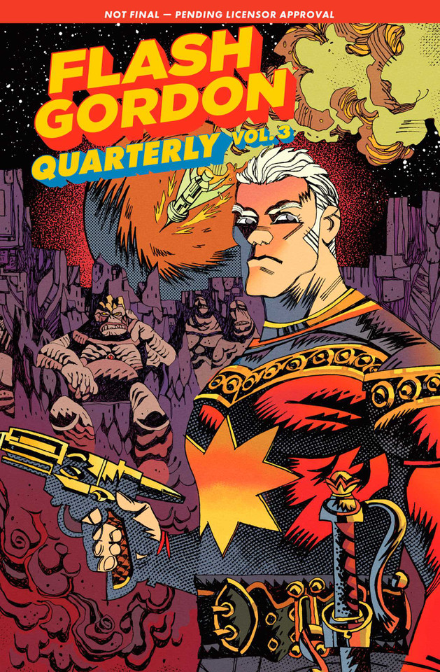 Flash Gordon Quarterly Vol. 3 (Flash Gordon Quarterly) book cover by Jim Krieg, Molly Jones, Paul Cornell, Lizbeth Myles, Steve Orlando, Bill Masuku, Eliot Rahal, Sam Romesburg, Sam Freeman