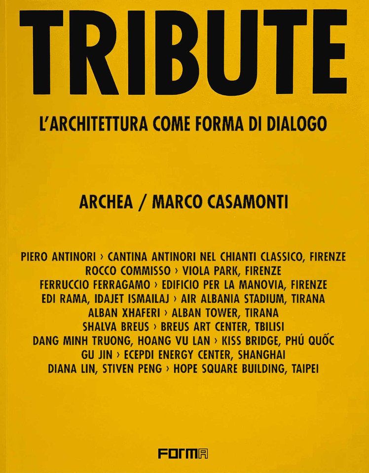 Tribute: Architecture as a Form of Dialogue book cover by Luca Molinari