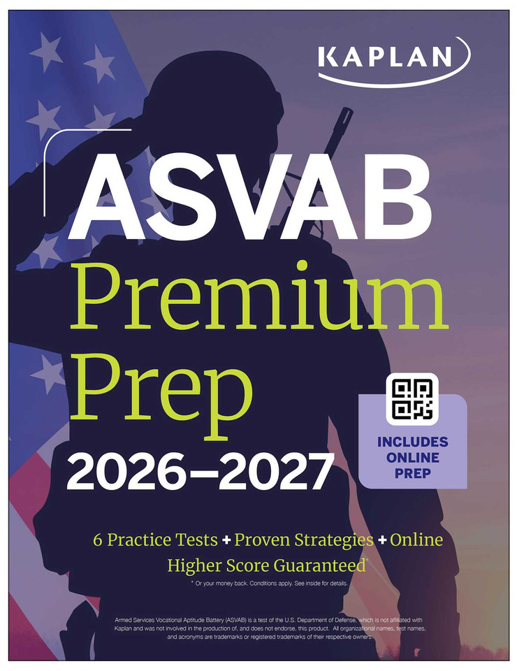 ASVAB Premium Prep 2026-2027 (Kaplan Test Prep) book cover by Kaplan Test Prep