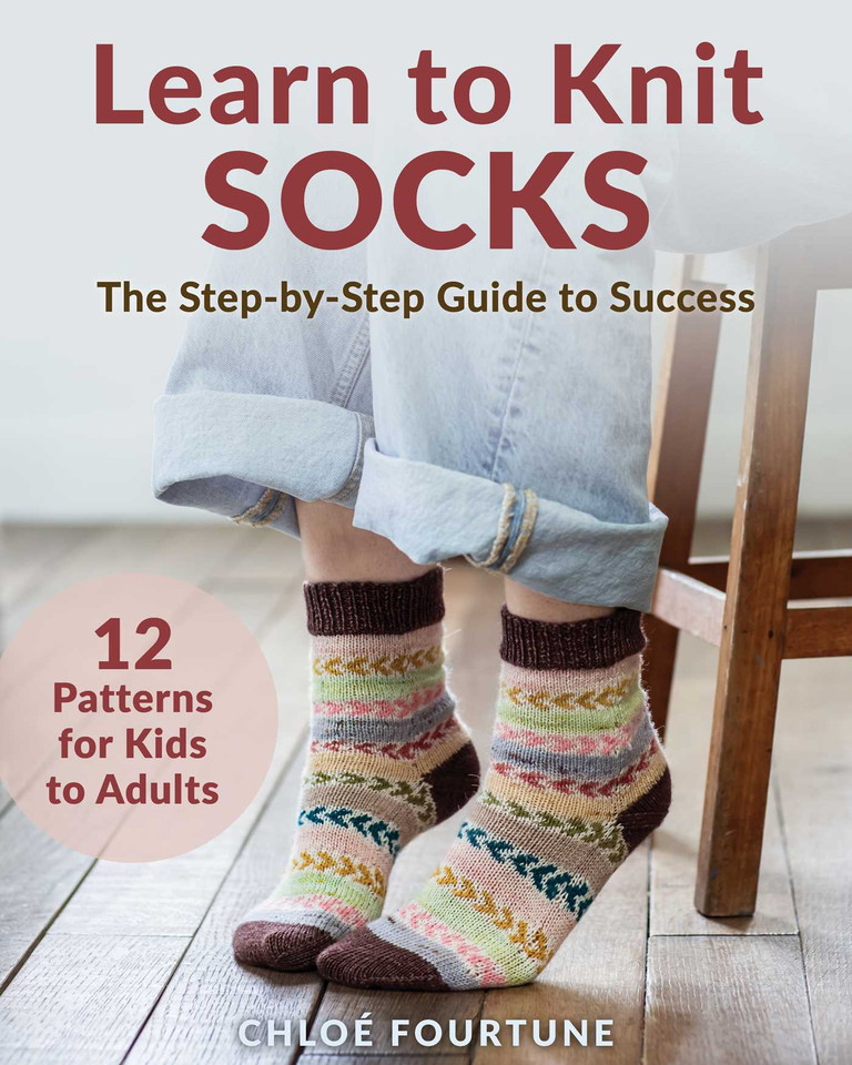 Learn to Knit Socks: The Step-by-Step Guide to Success book cover by Chloé Fourtune