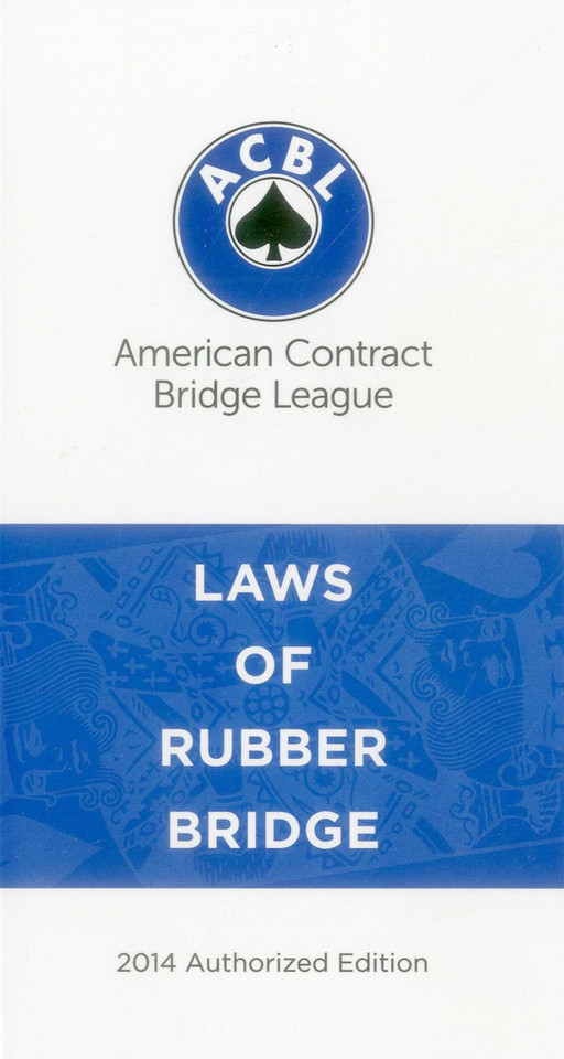 Laws of Rubber Bridge book cover by American Contract Bridge League
