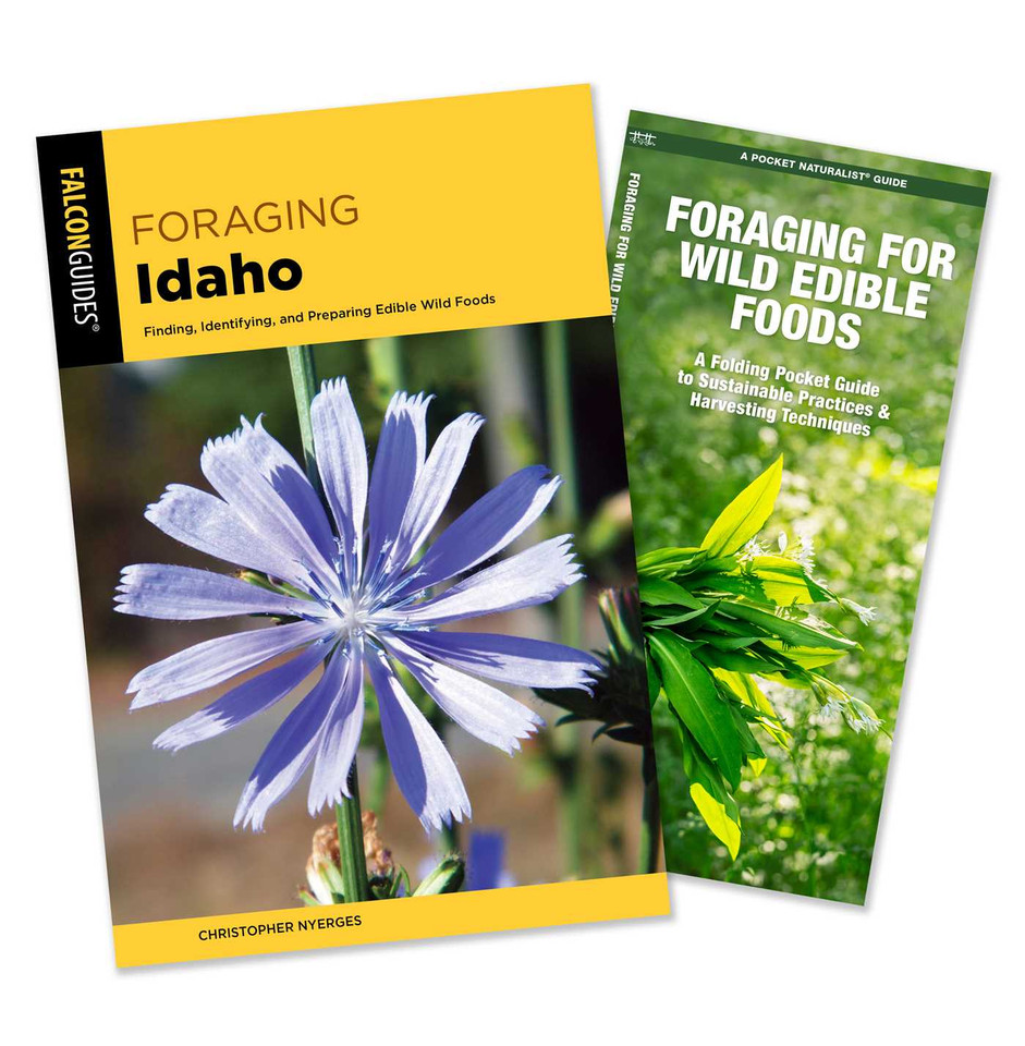 Foraging Idaho Guidebook and Folding Pocket Guide Bundle: Finding, Identifying, and Preparing Edible Wild Foods book cover by Christopher Nyerges, James Kavanagh
