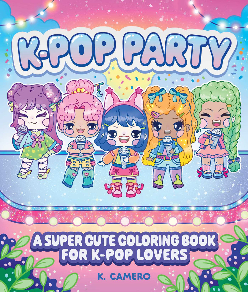 K-Pop Party: A Super-Cute Coloring Book for K-Pop Lovers book cover by 