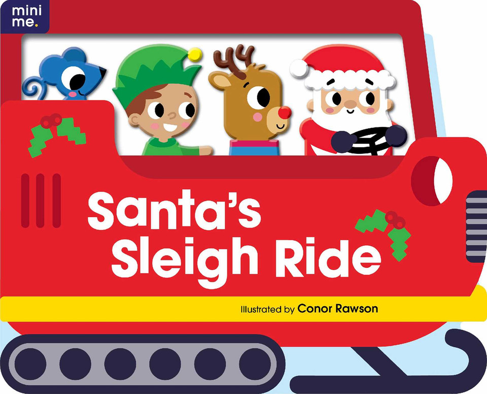 Santa's Sleigh Ride: Shaped Board Book (Mini Me) book cover by 