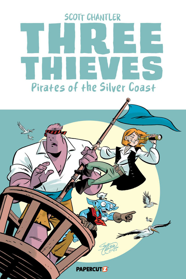 Three Thieves Vol. 5: Pirates of the Silver Coast (Three Thieves) book cover by Scott Chantler