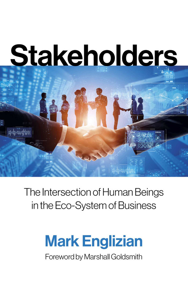Stakeholders book cover by Mark Englizian