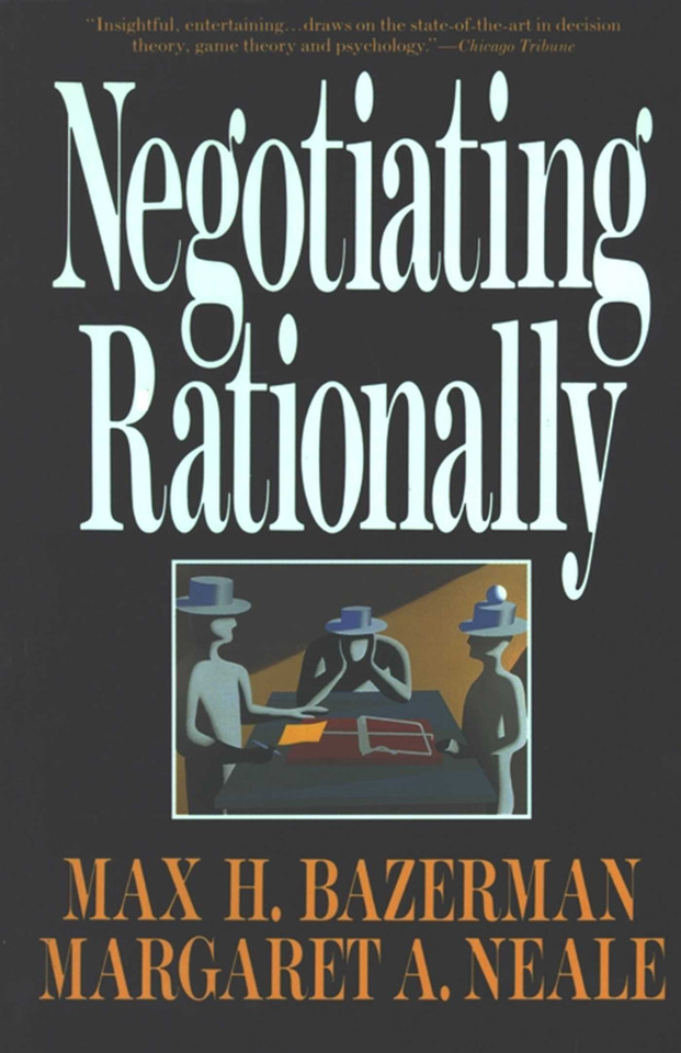 Negotiating Rationally book cover by Max H. Bazerman