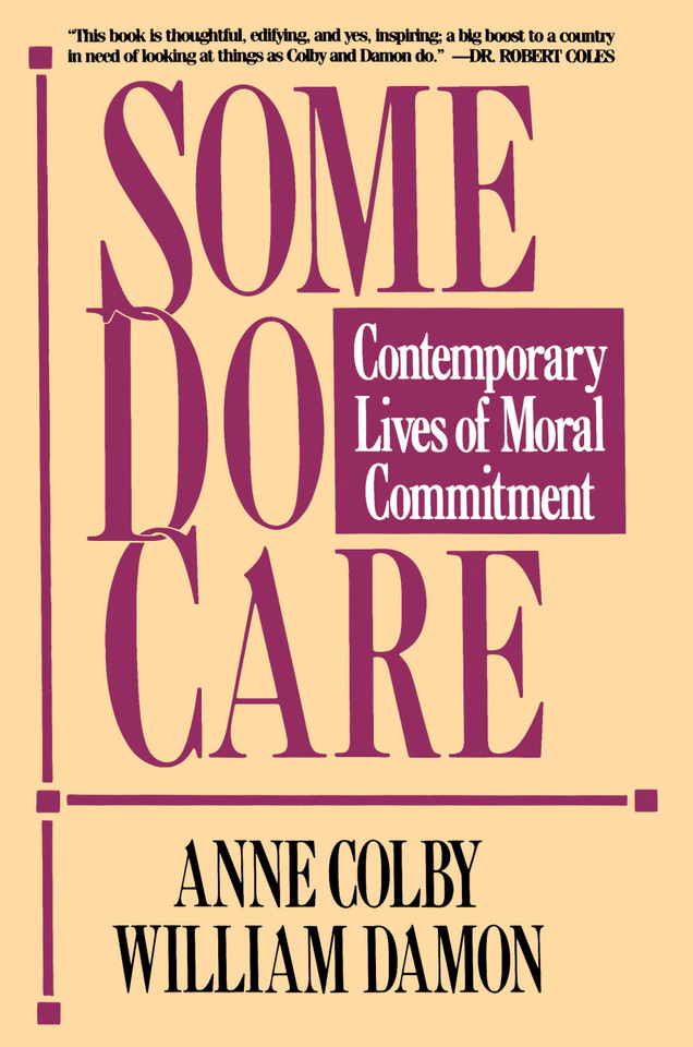 Some Do Care book cover by Anne Colby, William Damon