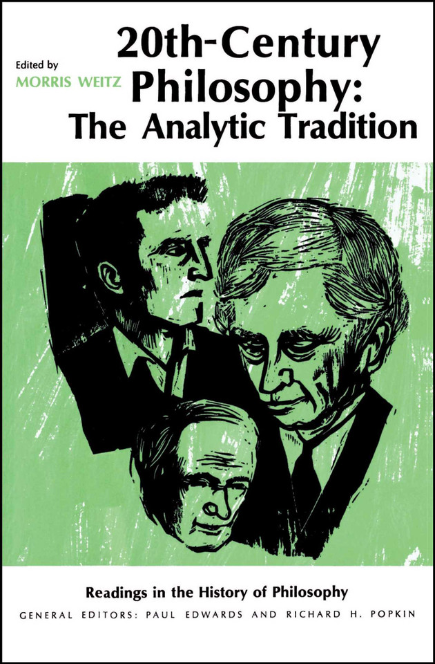 Twentieth-Century Philosophy book cover by Morris Weitz