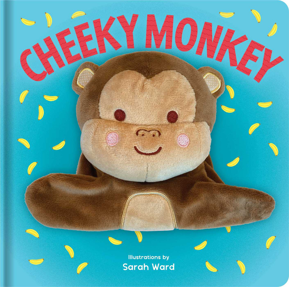 Cheeky Monkey: Hand Puppet Book: Board Book with Plush Hand Puppet (Huggable Hand Puppet Books) book cover by 