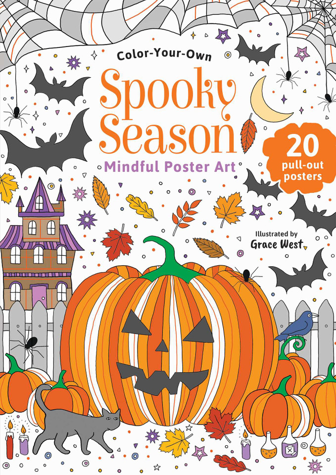 Spooky Season: Color-Your-Own Mindful Poster Art (Mindful Poster Art) book cover by 