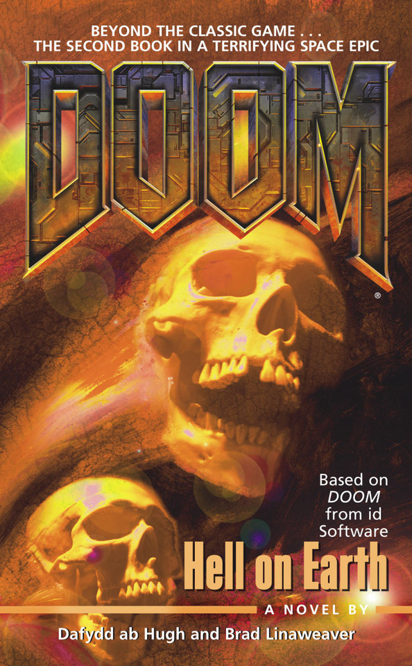 Hell on Earth (Doom) book cover by Dafydd ab Hugh