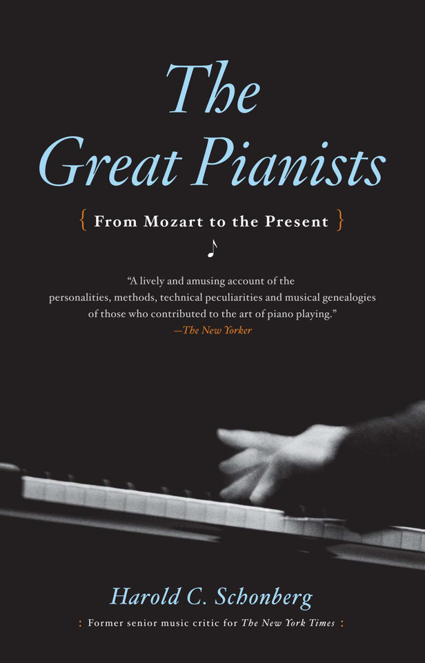 Great Pianists book cover by Harold C. Schonberg
