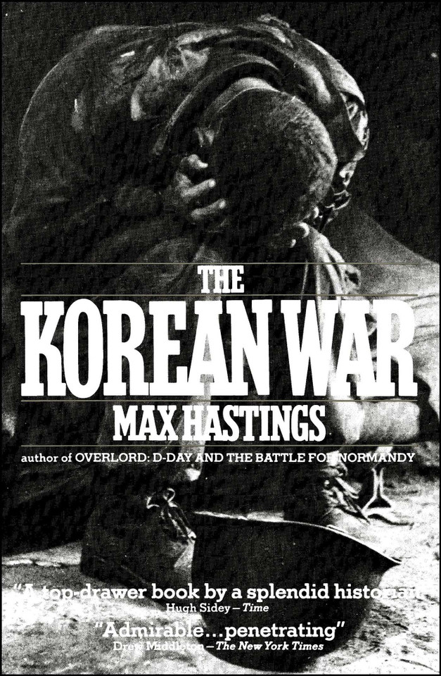 Korean War book cover by Max Hastings