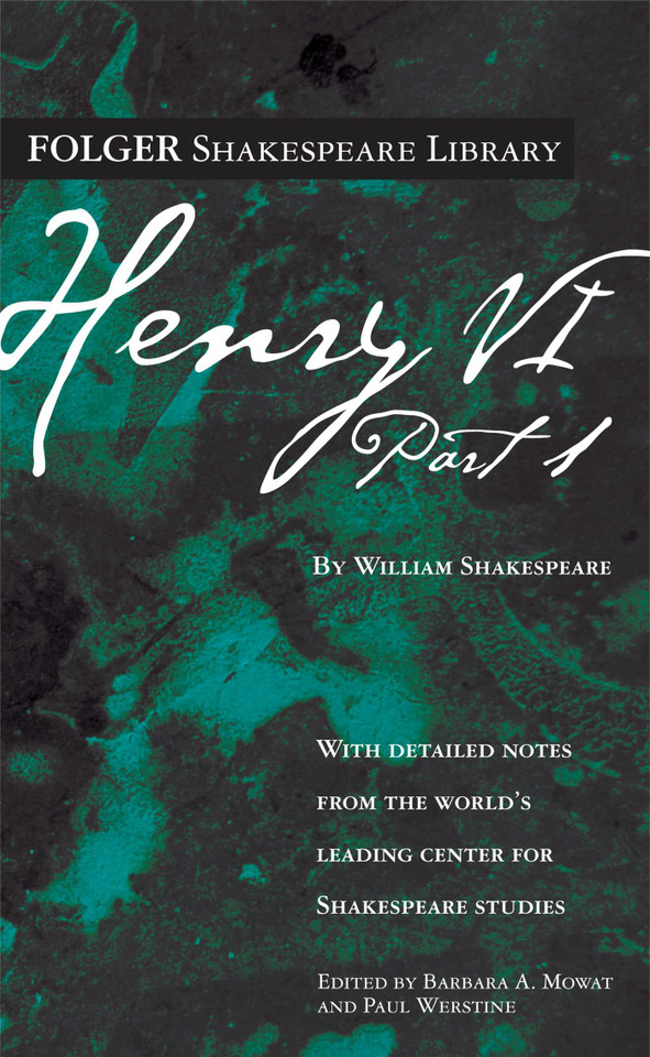 Henry VI Part 1 (Folger Shakespeare Library) book cover by William Shakespeare