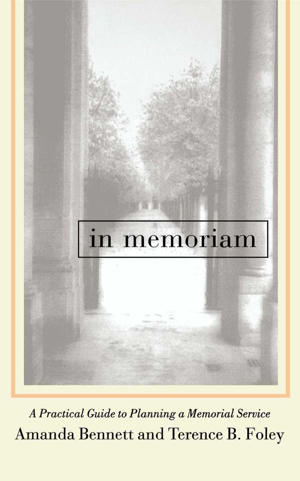 In Memoriam book cover by Terence Foley, Amanda Bennett
