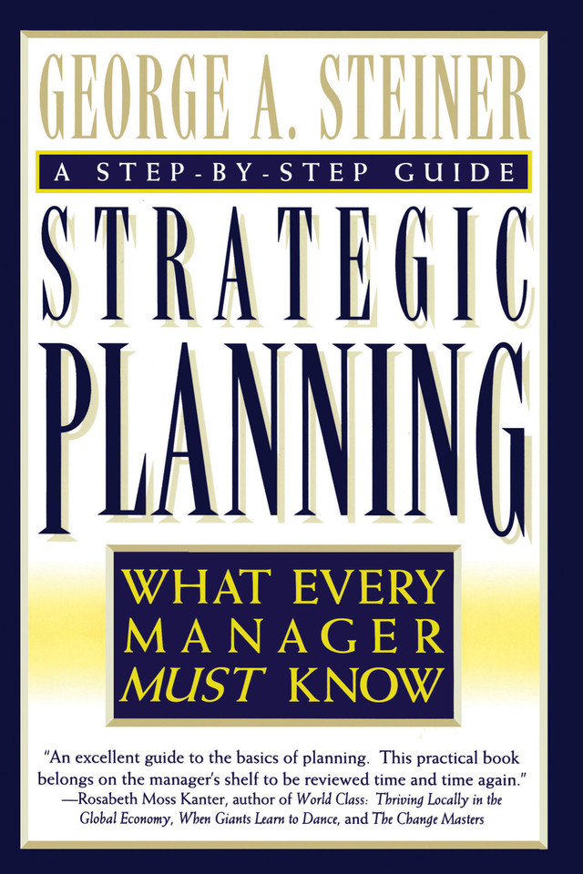 Strategic Planning book cover by George A. Steiner