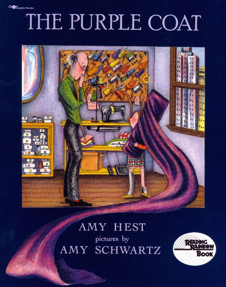 The Purple Coat book cover by Amy Hest