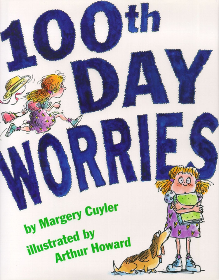 100th Day Worries book cover by Margery Cuyler