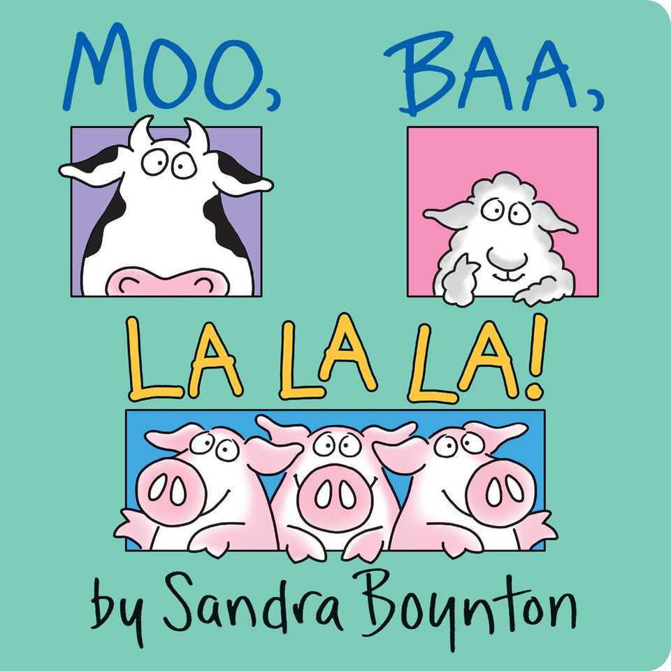 Moo, Baa, La La La!: Oversized Lap Board Book book cover by Sandra Boynton
