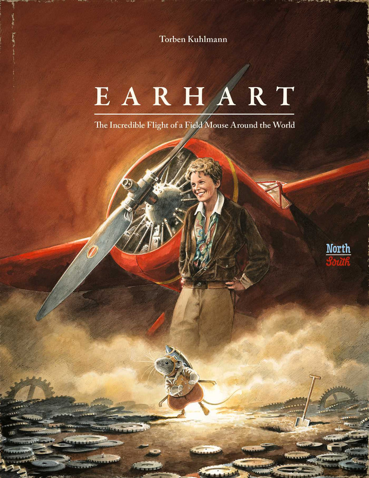 Earhart: The Incredible Flight of a Field Mouse Around the World (Mouse Adventures) book cover by Torben Kuhlmann