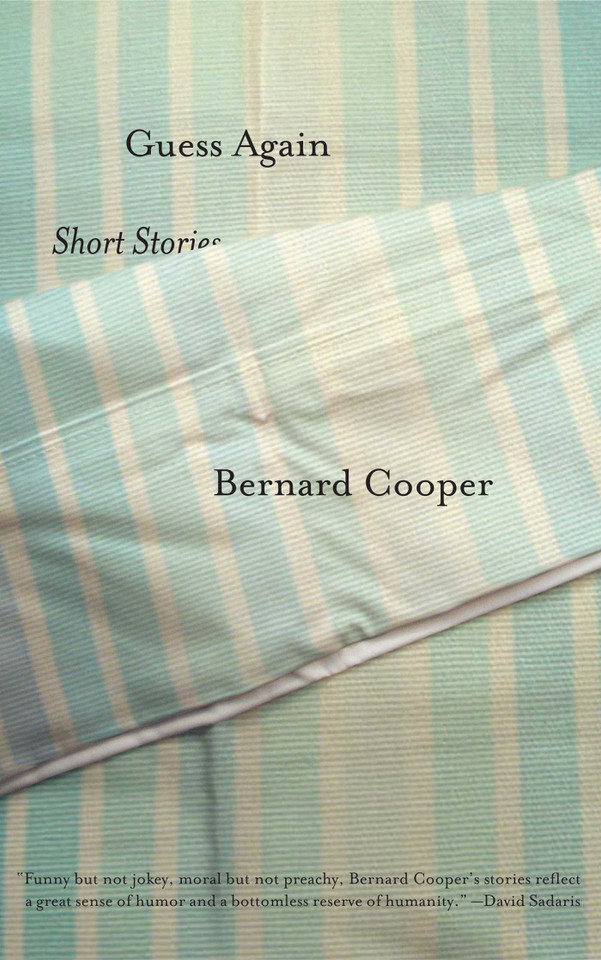 Guess Again: Short Stories book cover by Bernard Cooper