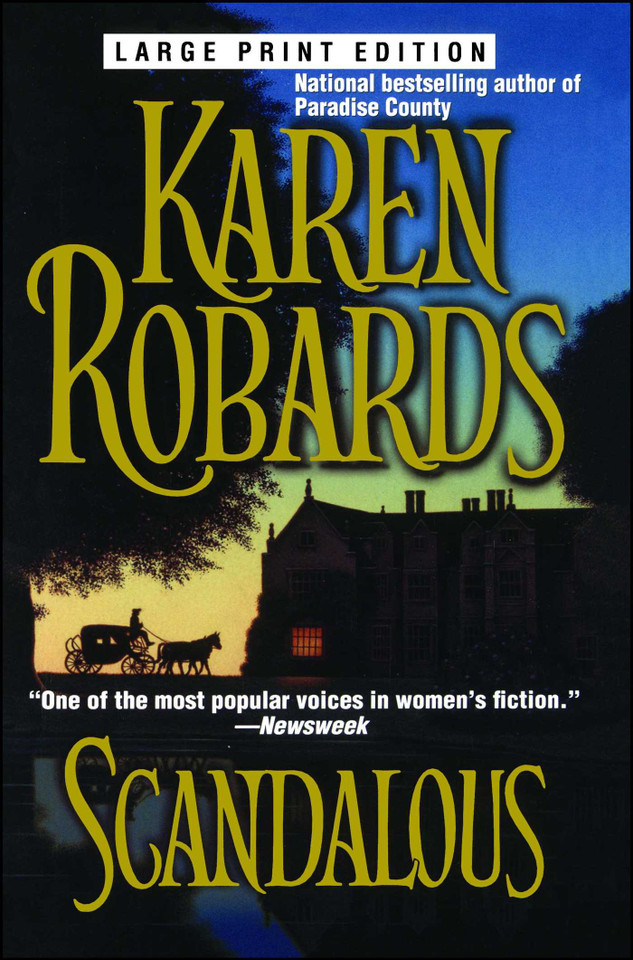 Scandalous book cover by Karen Robards