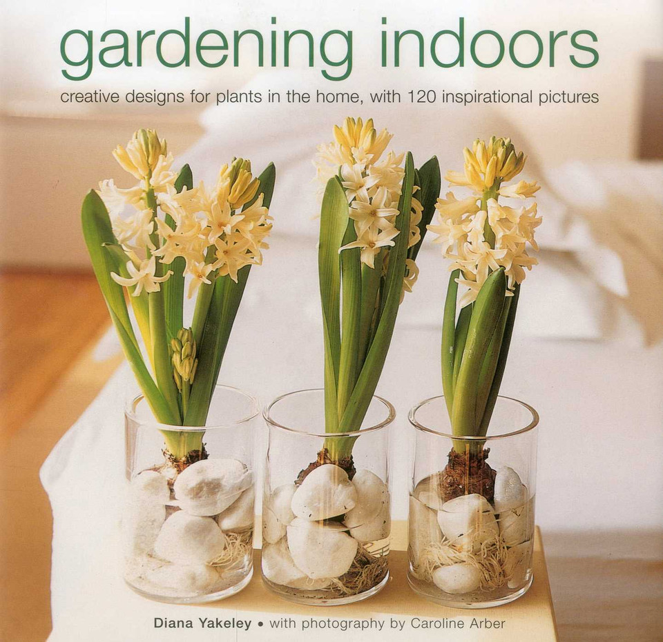 Gardening Indoors: Creative designs for plants in the home, with 120 inspirational pictures. book cover by Diana Yakeley