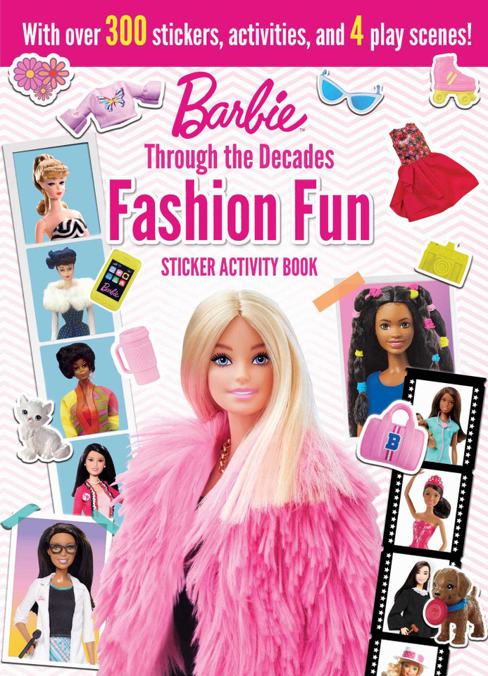 Barbie: Fashion Fun Stickers and Activities: Through the Decades (Barbie Through the Decades) book cover by Maggie Fischer