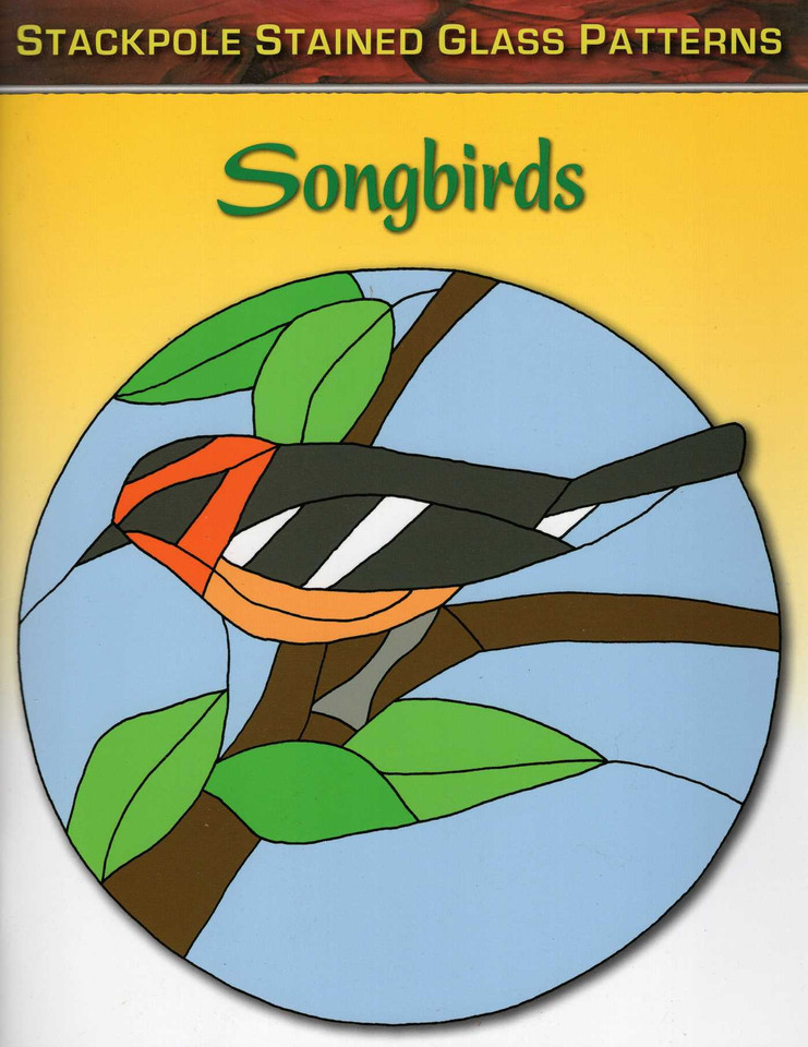Songbirds (Stained Glass Patterns) book cover by Sandy Allison