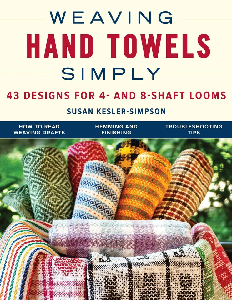 Weaving Hand Towels Simply: 43 Designs for 4- and 8-Shaft Looms book cover by Susan Kesler-Simpson