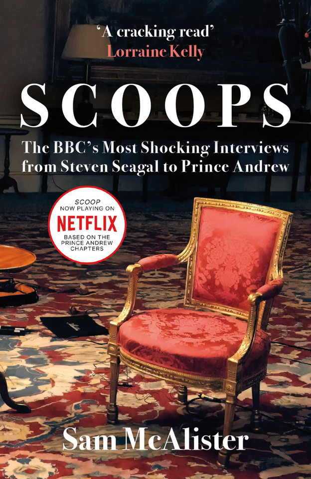 SCOOPS: NOW A MAJOR MOVIE ON NETFLIX book cover by Sam McAlister