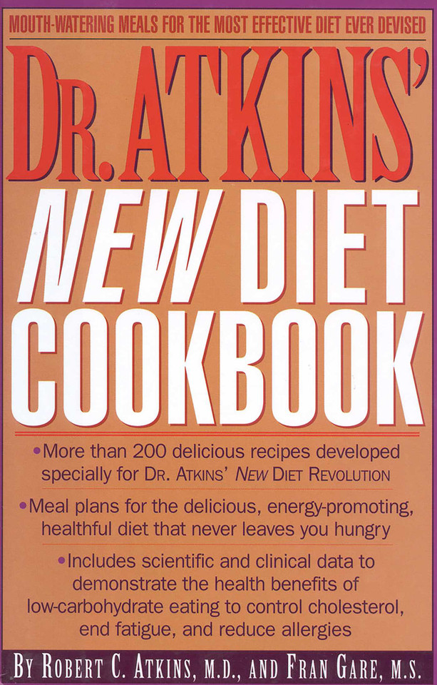 Dr. Atkins' New Diet Cookbook book cover by Robert C. Atkins, Fran Gare