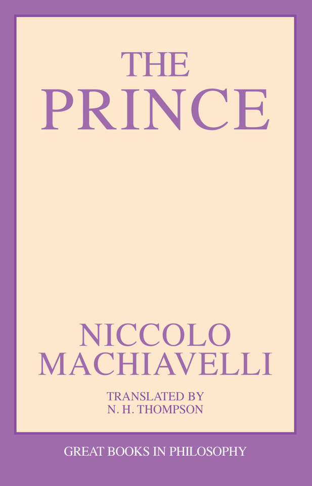 Prince book cover by Nicolo Machiavelli