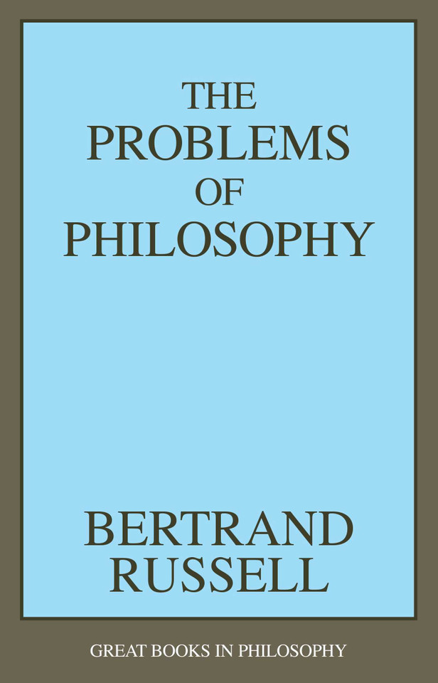 Problems of Philosophy book cover by Bertrand Russell