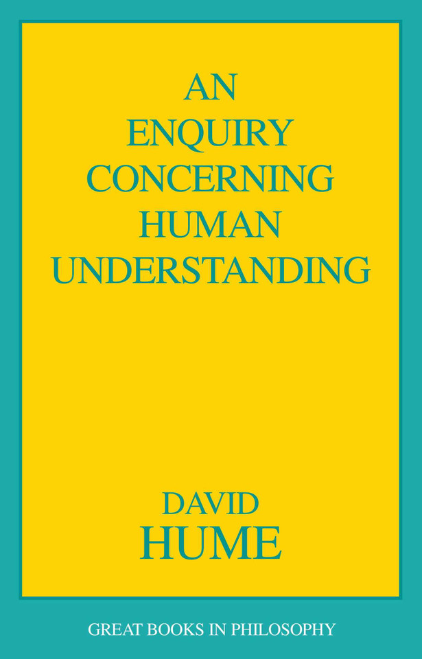 Enquiry Concerning Human Understanding book cover by David Hume