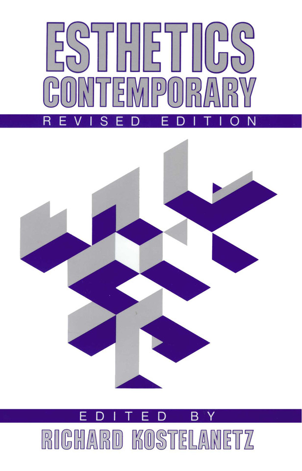Esthetics Contemporary book cover by 