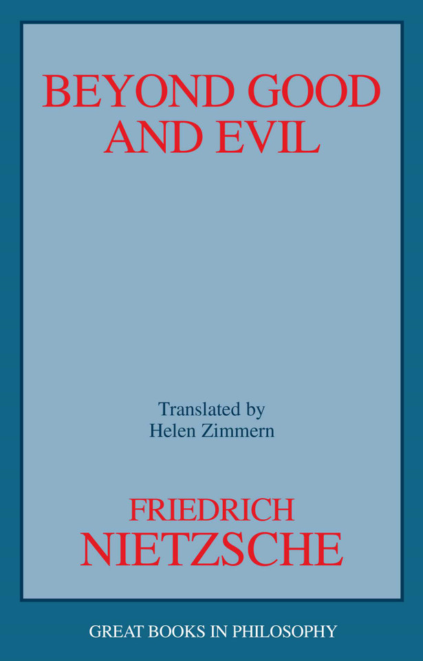 Beyond Good and Evil book cover by Friedrich Wilhelm Nietzsche
