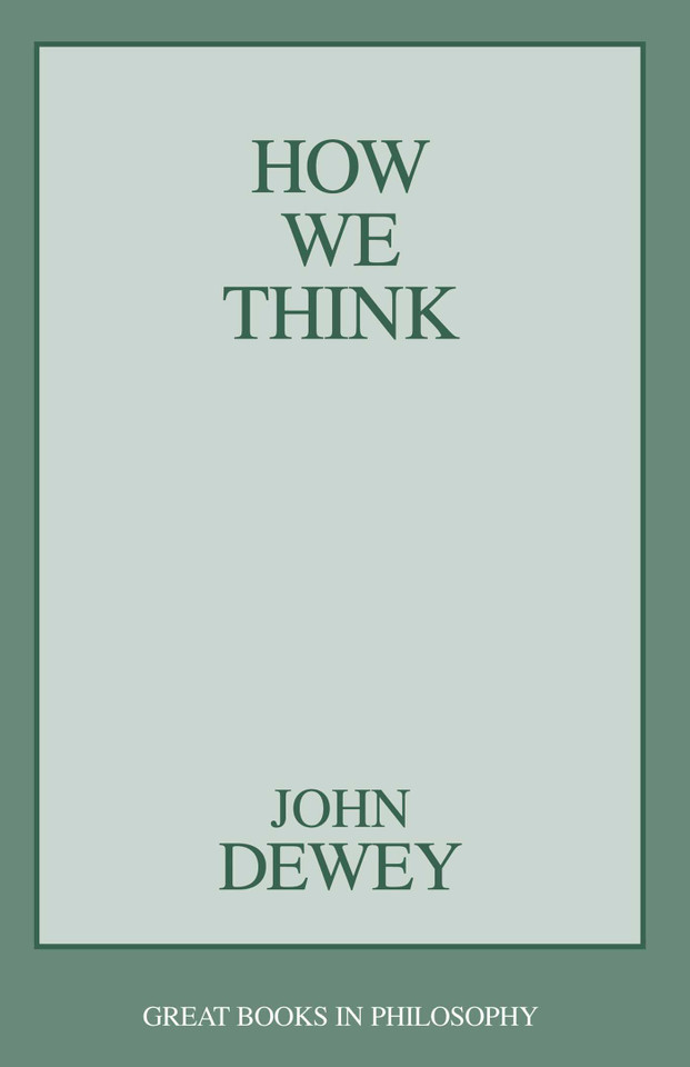 How We Think book cover by John Dewey