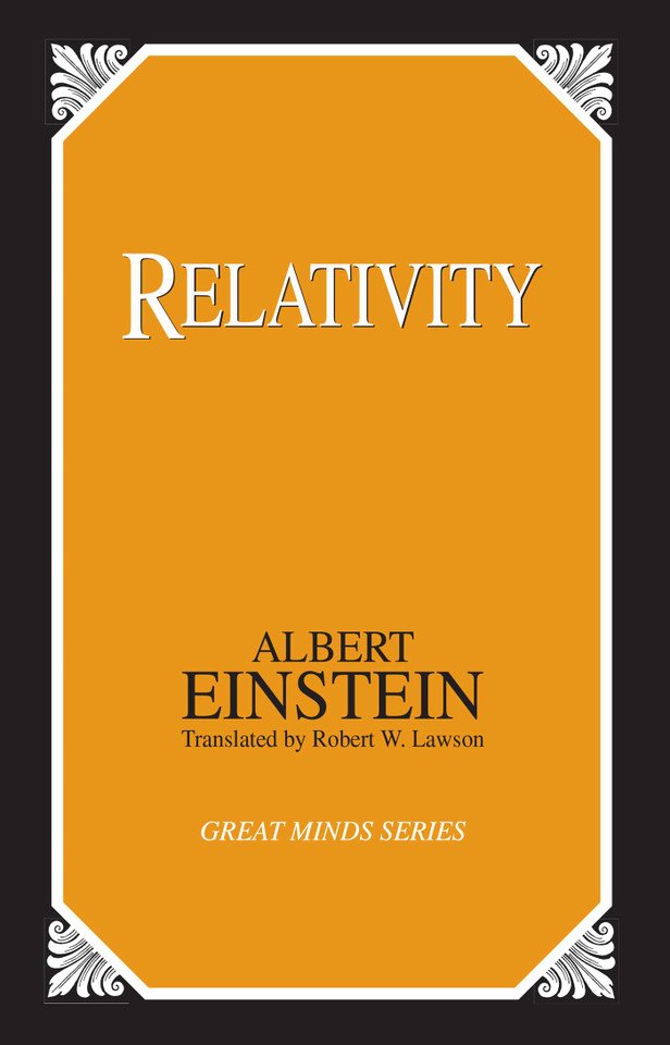 Relativity (Great Minds Series) book cover by Albert Einstein