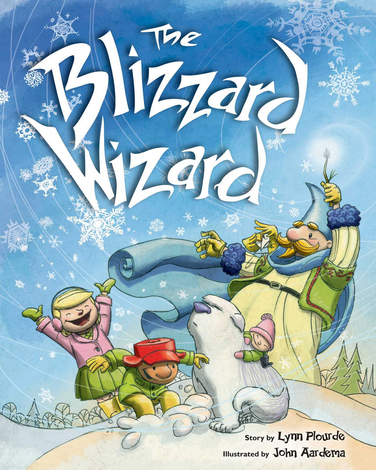 The Blizzard Wizard book cover by Lynn Plourde