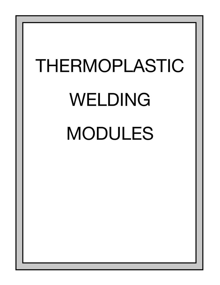 Thermoplastic Welding Modules book cover by Hobar Publications