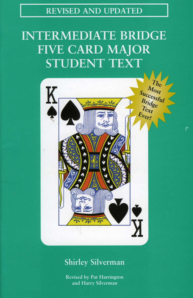 Intermediate Bridge Five Card Major Student Text book cover by Shirley Silverman