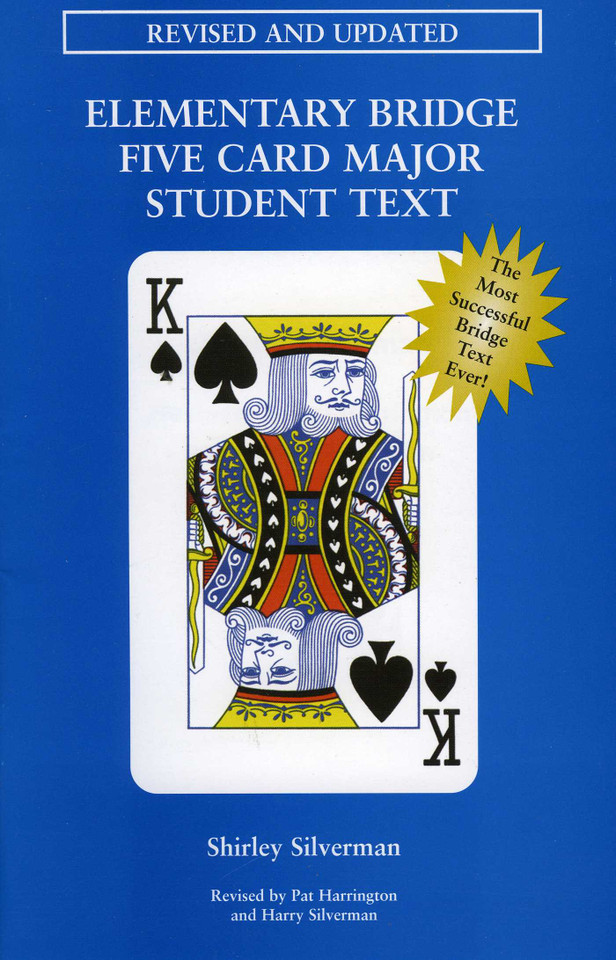 Elementary Bridge Five Card Major Student Text book cover by Shirley Silverman