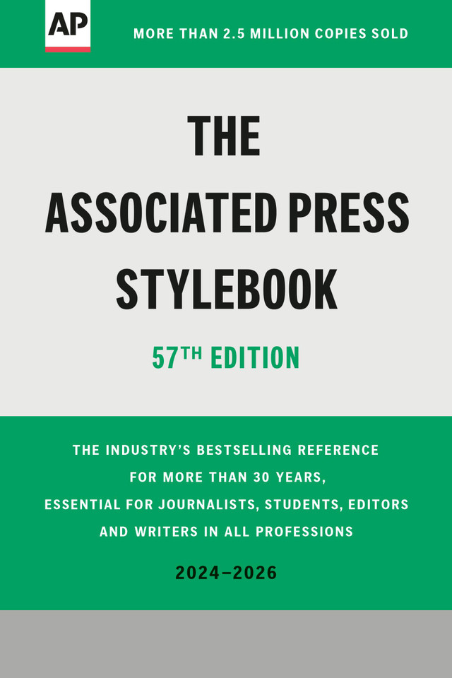 The Associated Press Stylebook: 2024-2026 book cover by The Associated Press