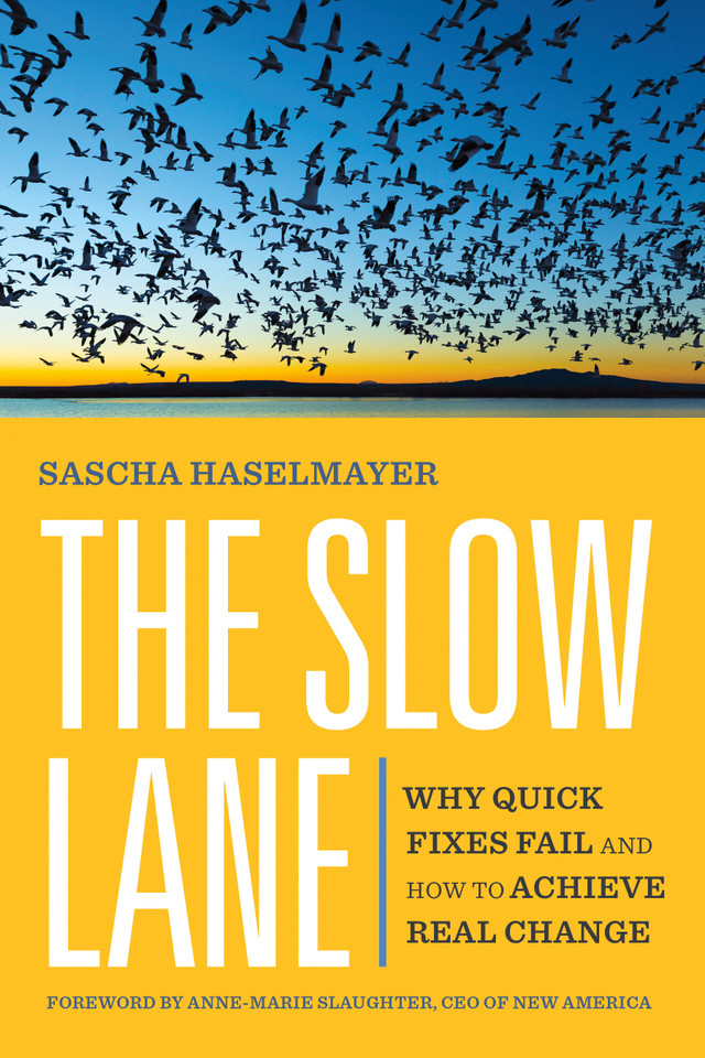 The Slow Lane: Why Quick Fixes Fail and How to Achieve Real Change book cover by Sascha Haselmayer