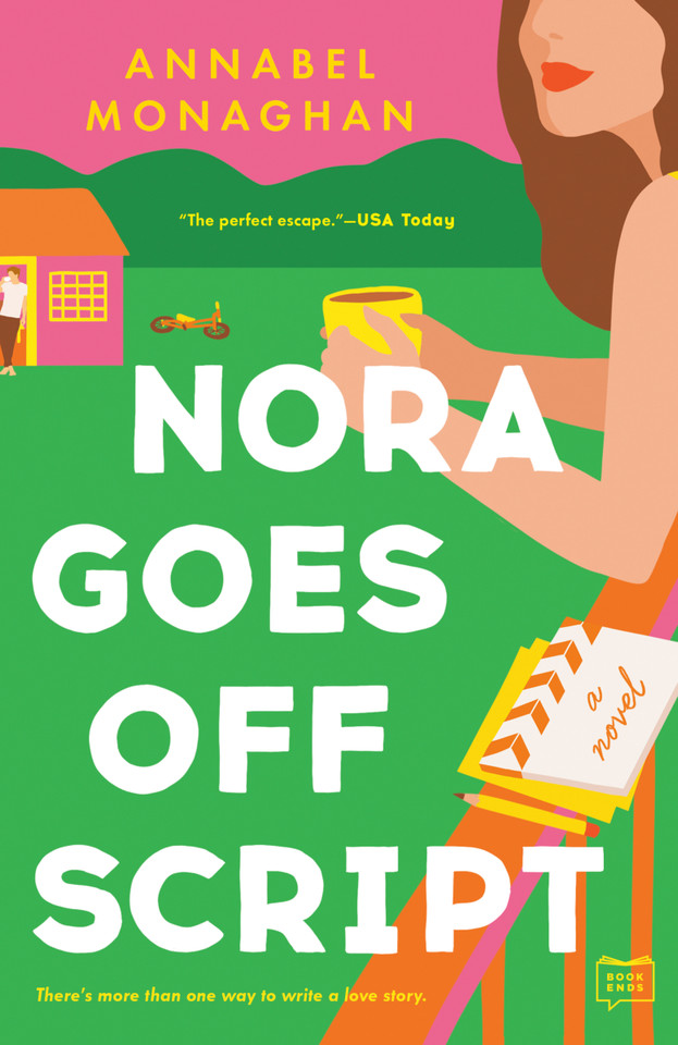 Nora Goes Off Script book cover by Annabel Monaghan