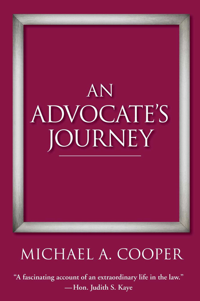 An Advocate's Journey book cover by Michael A Cooper