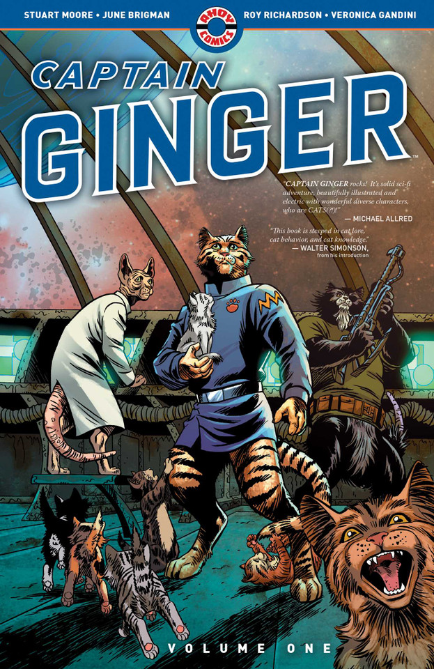 Captain Ginger book cover by Stuart Moore